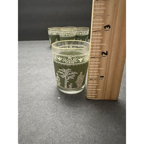 5 Exquisite Grecian Tumblers by Jeannette Glass Company – Hellenic Pattern - Picture 4 of 6